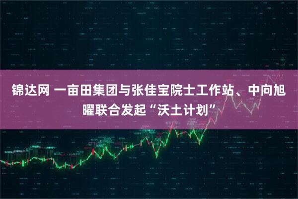 锦达网 一亩田集团与张佳宝院士工作站、中向旭曜联合发起“沃土计划”