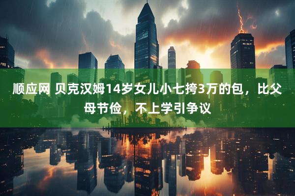 顺应网 贝克汉姆14岁女儿小七挎3万的包，比父母节俭，不上学引争议